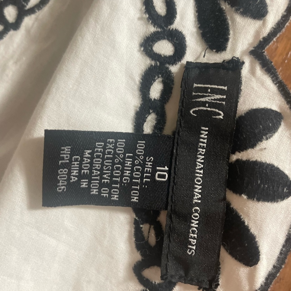 INC International Concpts White Summer Dress 10 - Picture 4 of 5